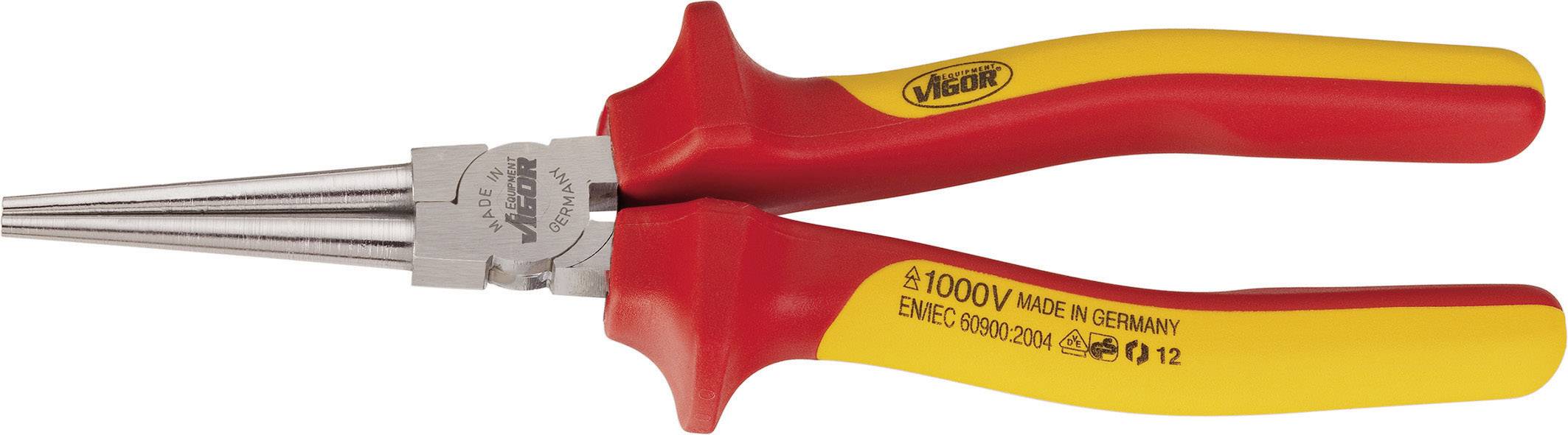 Vigor V2641 VDE Round nose pliers Straight 160 mm