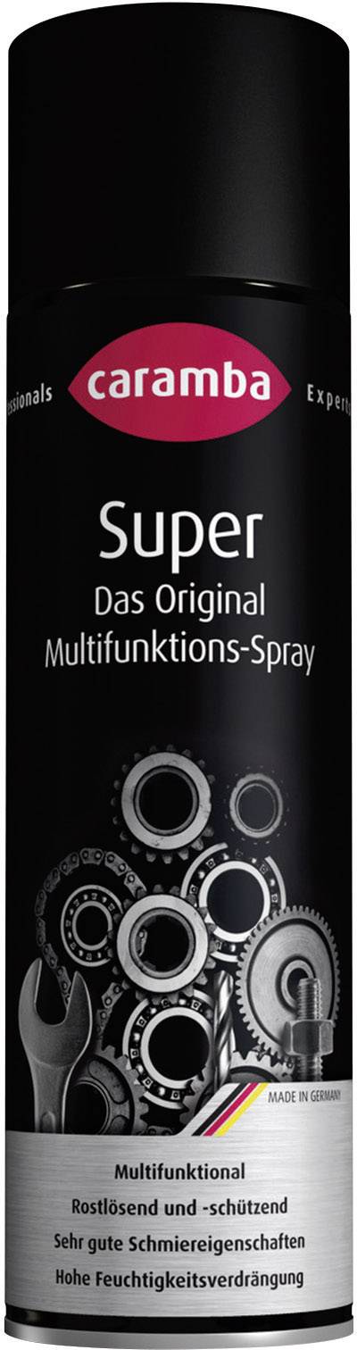 Caramba Super Original Multi-Purpose Spray, rust-dissolving, protective, good lubricating and moisture properties, Made in Germany.