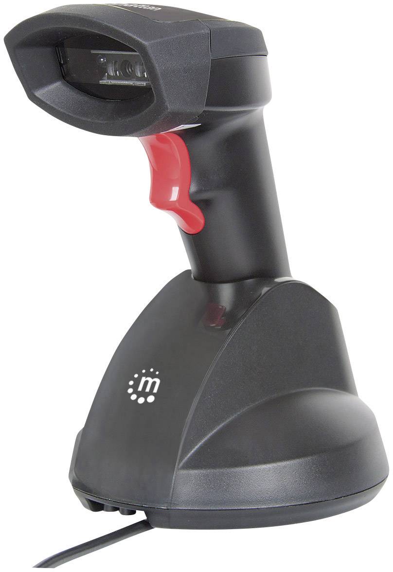 Manhattan 178617 USB-Kit Barcode scanner Bluetooth® 1D CCD Black Hand-held Bluetooth, USB