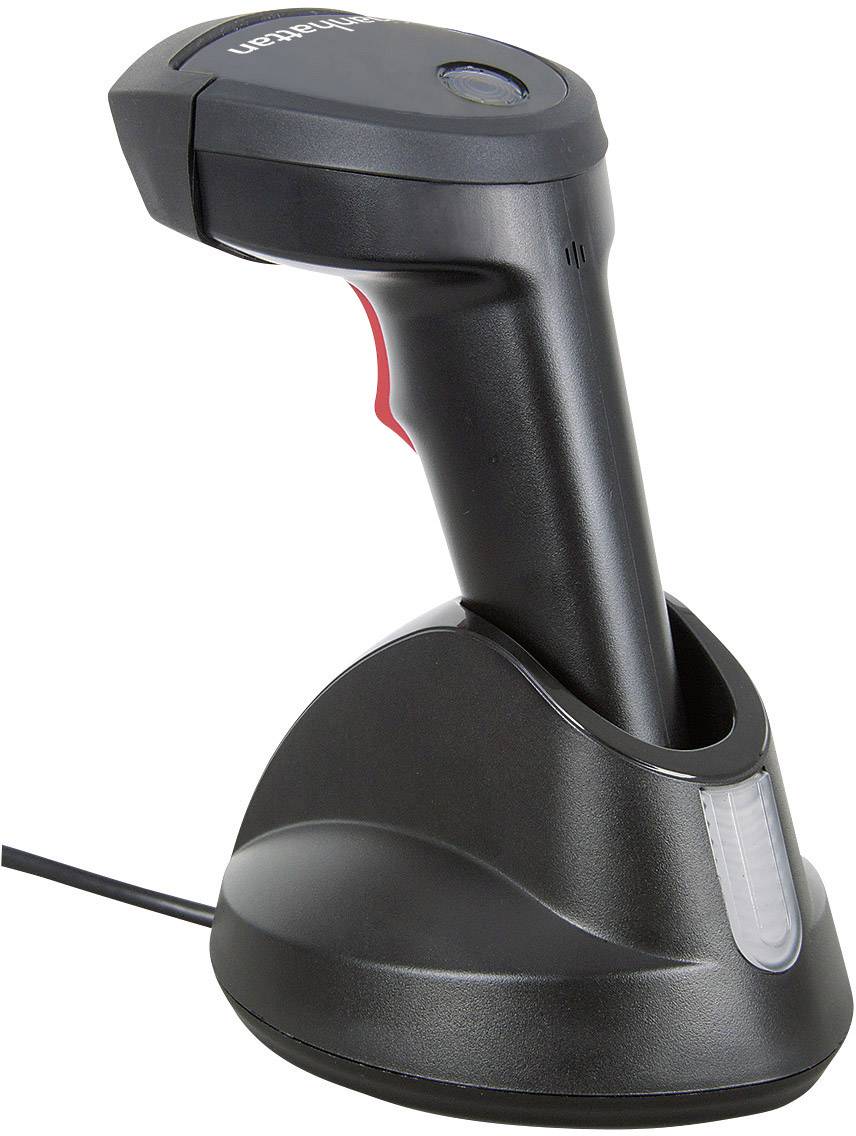 Manhattan 178617 USB-Kit Barcode scanner Bluetooth® 1D CCD Black Hand-held Bluetooth, USB