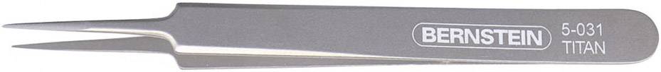 Grey tweezers with the inscription 'BERNSTEIN 5-031 TITAN', fine tips for precisely gripping small objects.