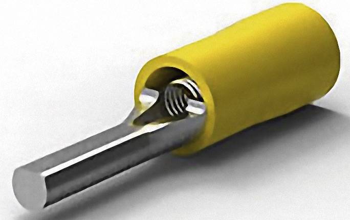 TE Connectivity 165085 Pin terminal 2.70 mm² 6.60 mm² Partially insulated Yellow