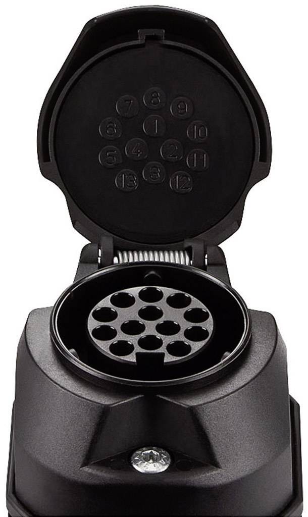 SecoRüt 30130 Trailer socket [13-pin socket - 13-pin plug] ABS plastic
