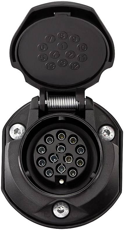 SecoRüt 30130 Trailer socket [13-pin socket - 13-pin plug] ABS plastic