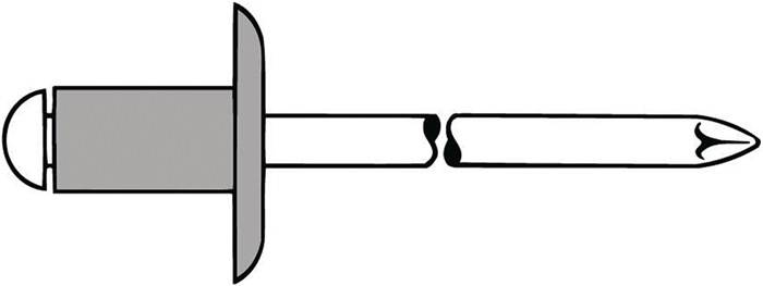 Gesipa 1454118 Blind rivet Steel Aluminium 250 pc(s)