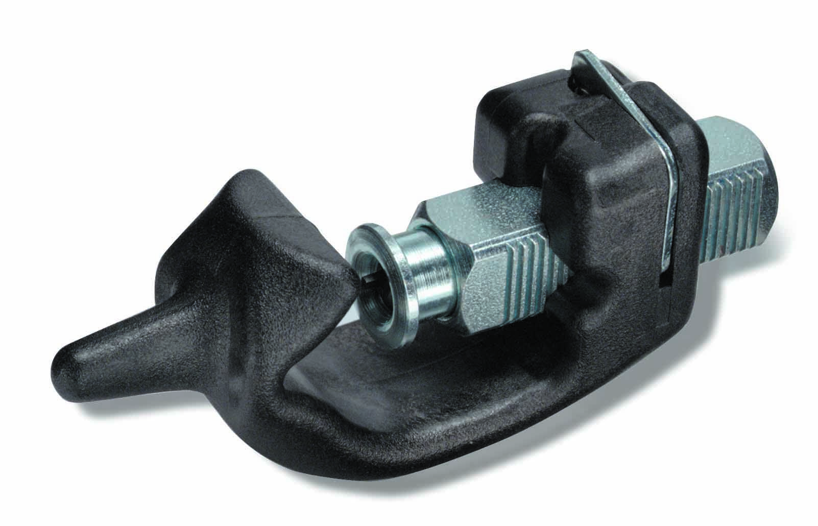 A pipe cutter tool with a metal blade and black handle, used for precision cutting of pipes in plumbing and installation work.