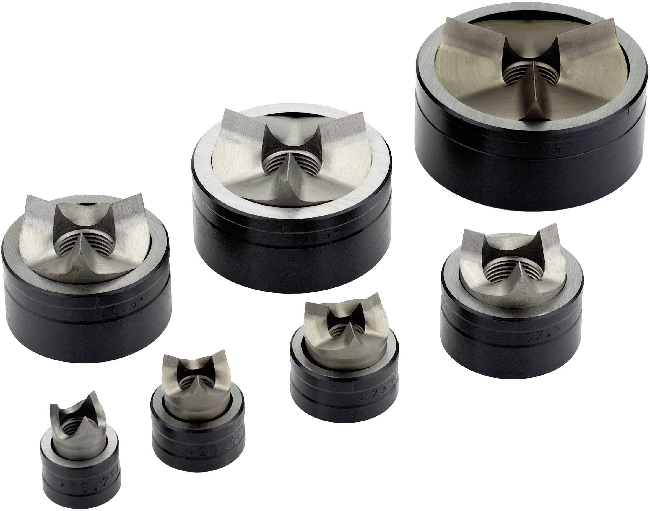 Several spiral-shaped inserts in different sizes, arranged in a grid. They are likely used for metalworking.