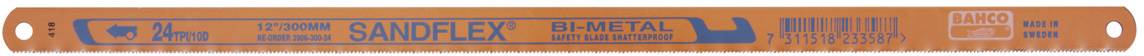 Metal hand saw blades Bahco 3906-300-3P Type (misc.) 18/24/32 teeth per inch