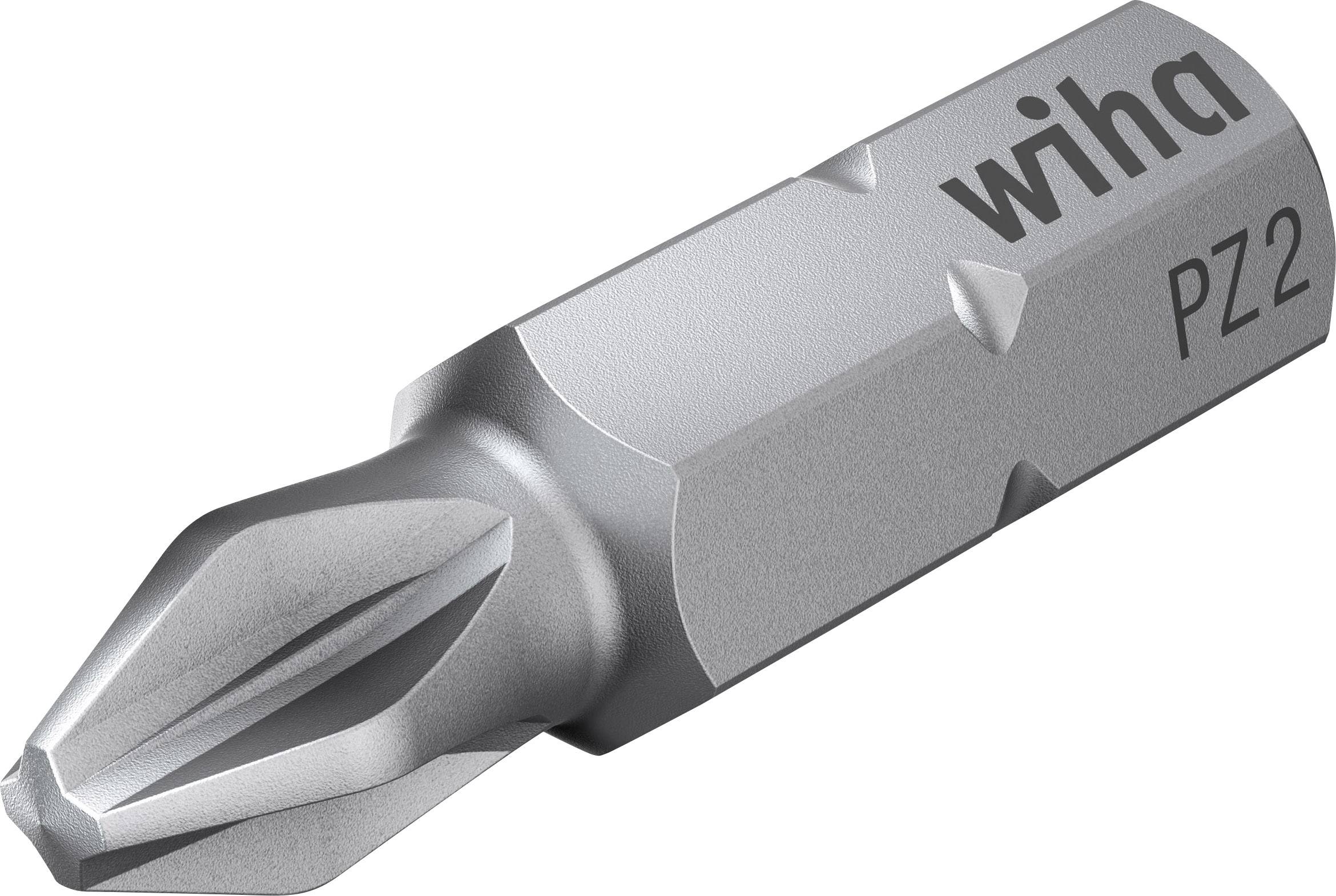 Wiha 07860 Philips bit PZ 2 Chromium-vanadium steel tempered C 6.3
