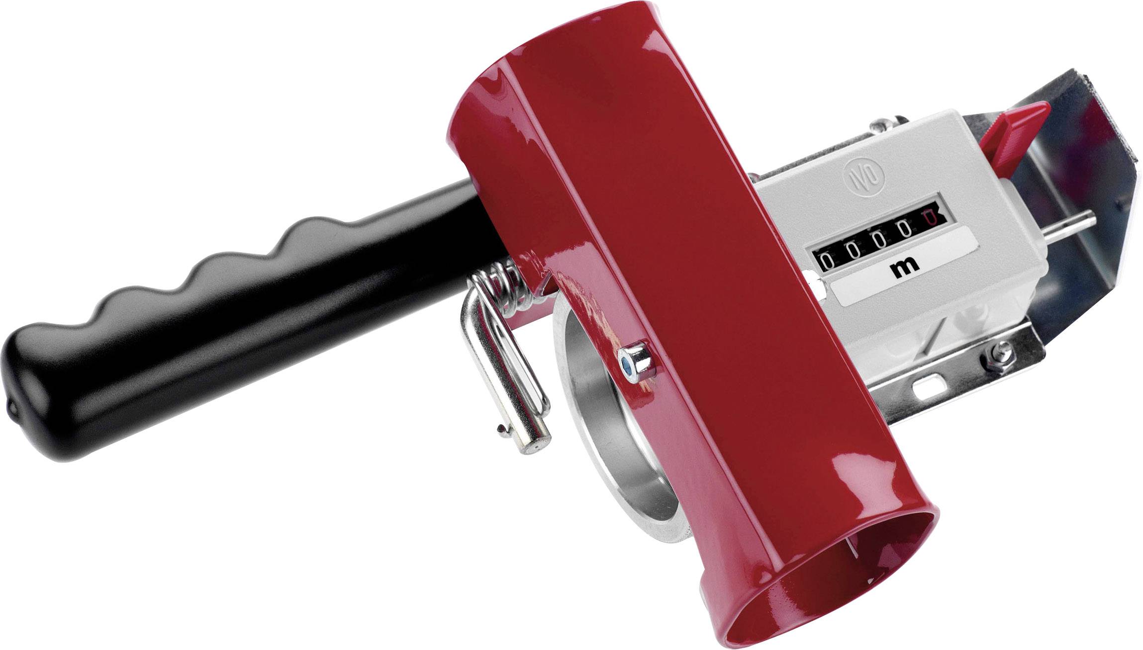 Handy marking device with a red casing and counter, used for product labelling.