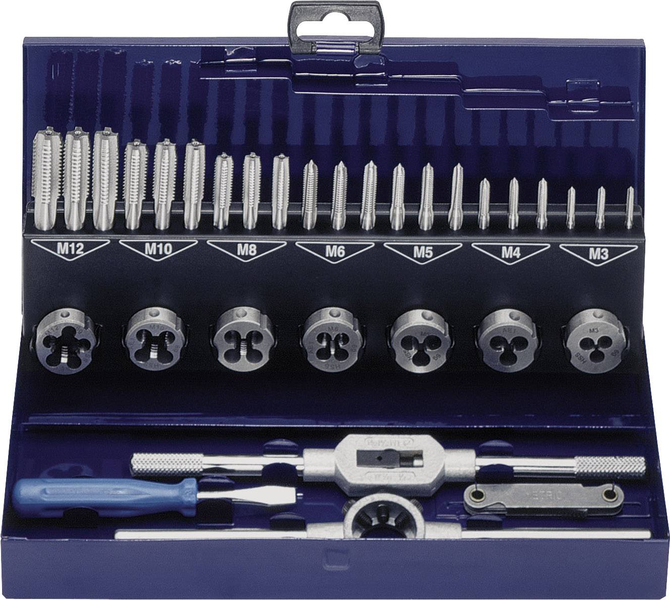 Eventus by Exact 10711 Tap tool kit 32-piece HSS metric M3, M4, M5, M6, M8, M10, M12