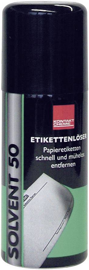 Label Remover Spray 'Solvent 50' for quick and effortless removal of paper labels, 200 ml, green label.