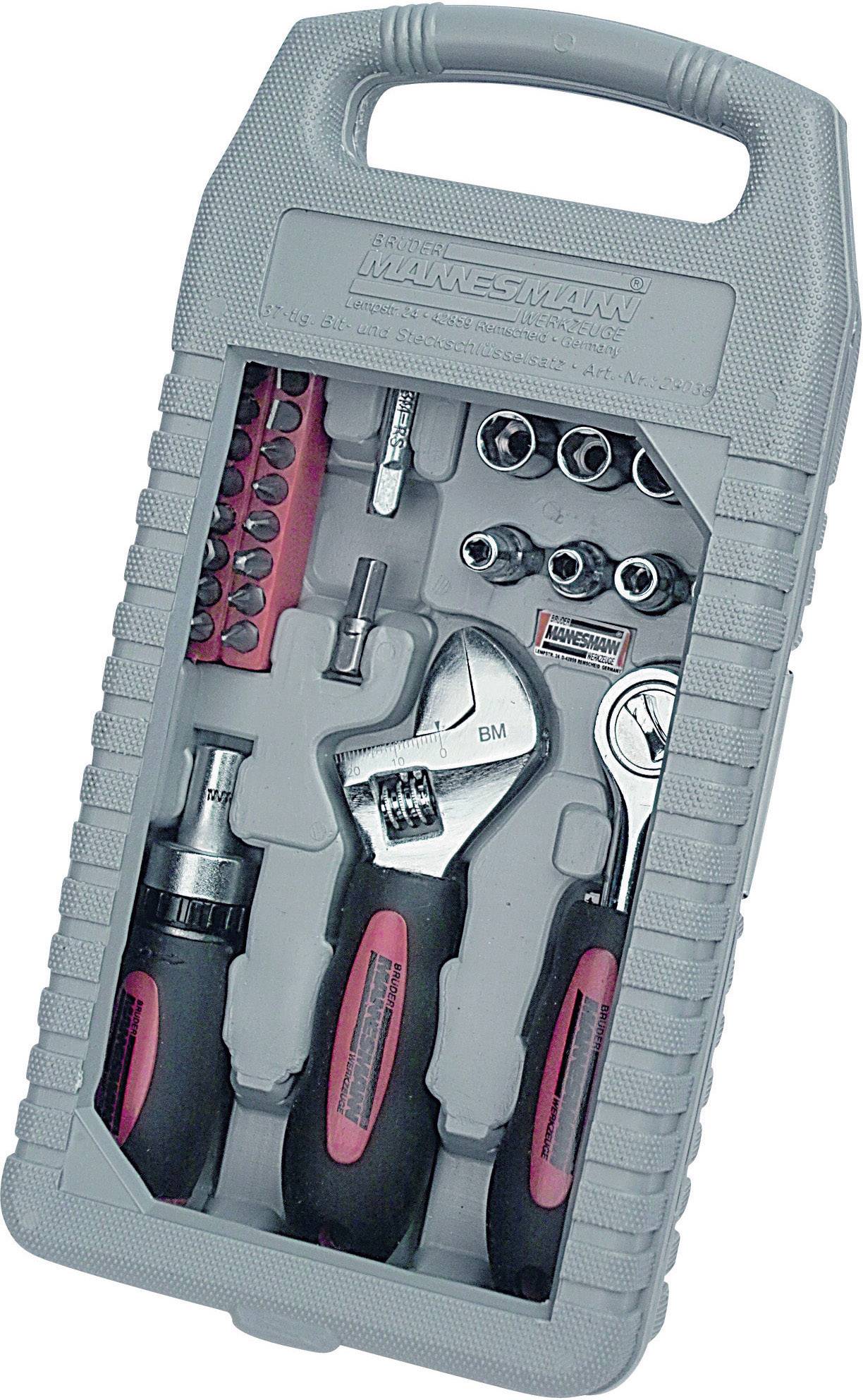 Brüder Mannesmann M29038 Tool kit DIYers Case 37-piece