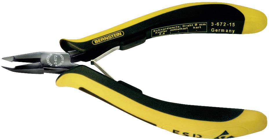 Bernstein Tools for Electronics EUROline-Conductive 3-672-15 ESD Tip cutter non-flush type 130 mm