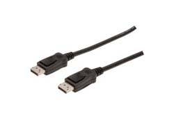 Digitus DisplayPort Cable DisplayPort plug, DisplayPort plug 2.00 m Black AK-340100-020-S DisplayPort cable