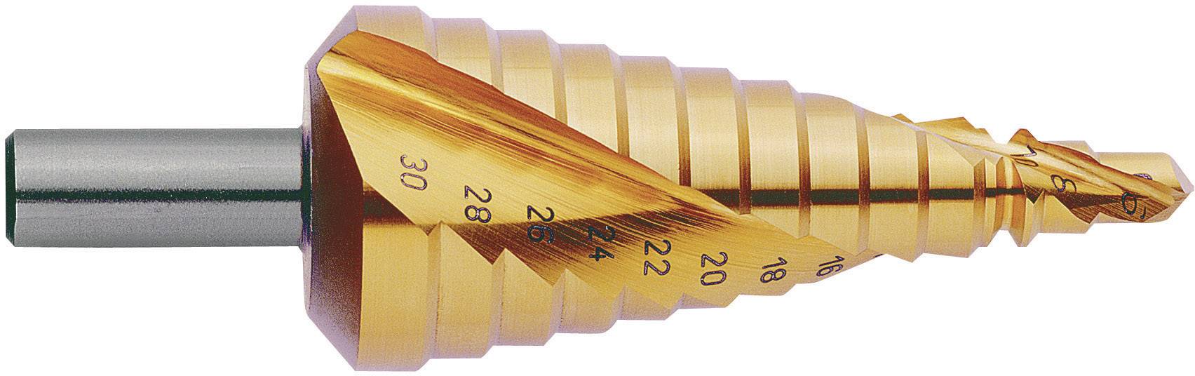 Exact 07014 HSS Step drill bit set 3-piece TiN Triangular shank 1 Set