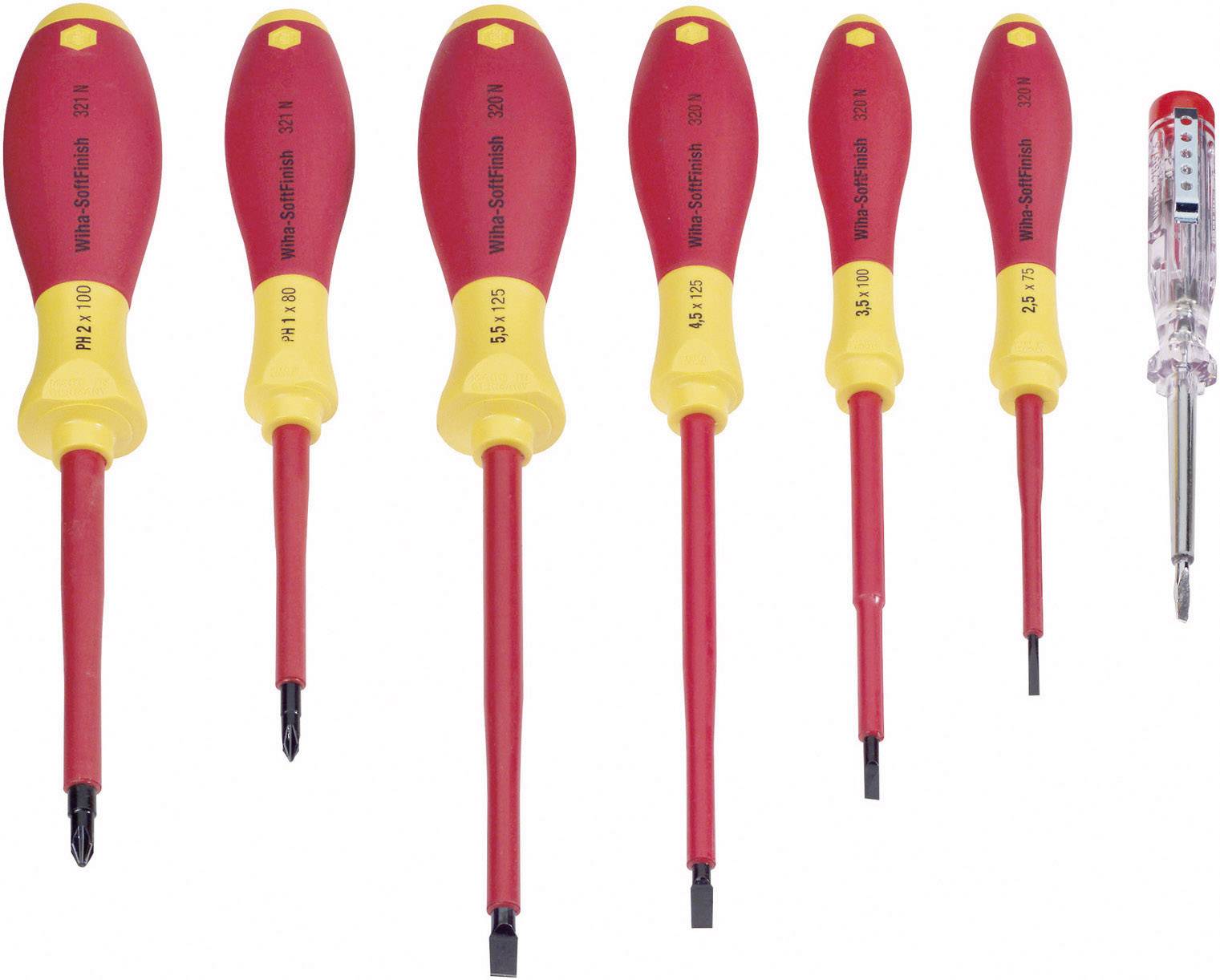 Wiha VDE Screwdriver set 7-piece Slot, Phillips