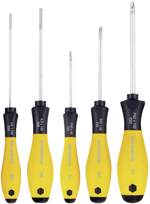 Wiha ESD Screwdriver set 5-piece Slot, Phillips