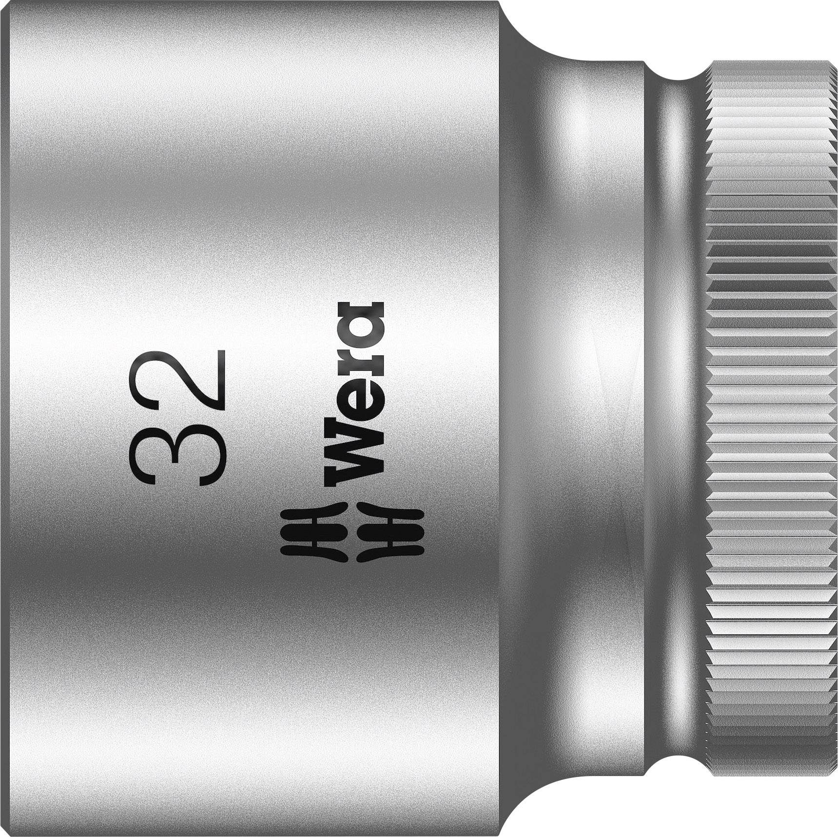 Metal socket, size 32, with Wera logo.