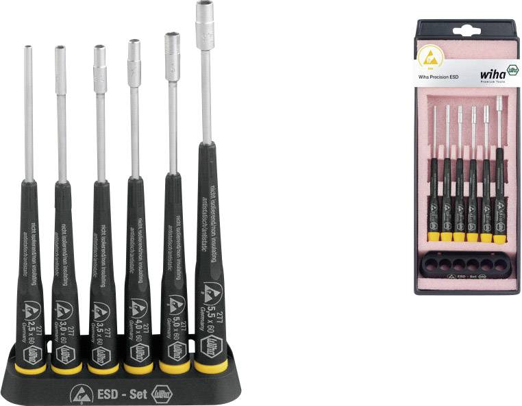 Wiha Precision ESD 277 K6 Electrical & precision engineering Screwdriver set 6-piece Hex head