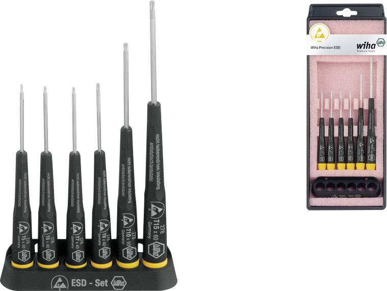 Wiha Precision ESD 278 K6 ESD Screwdriver set 6-piece TORX socket