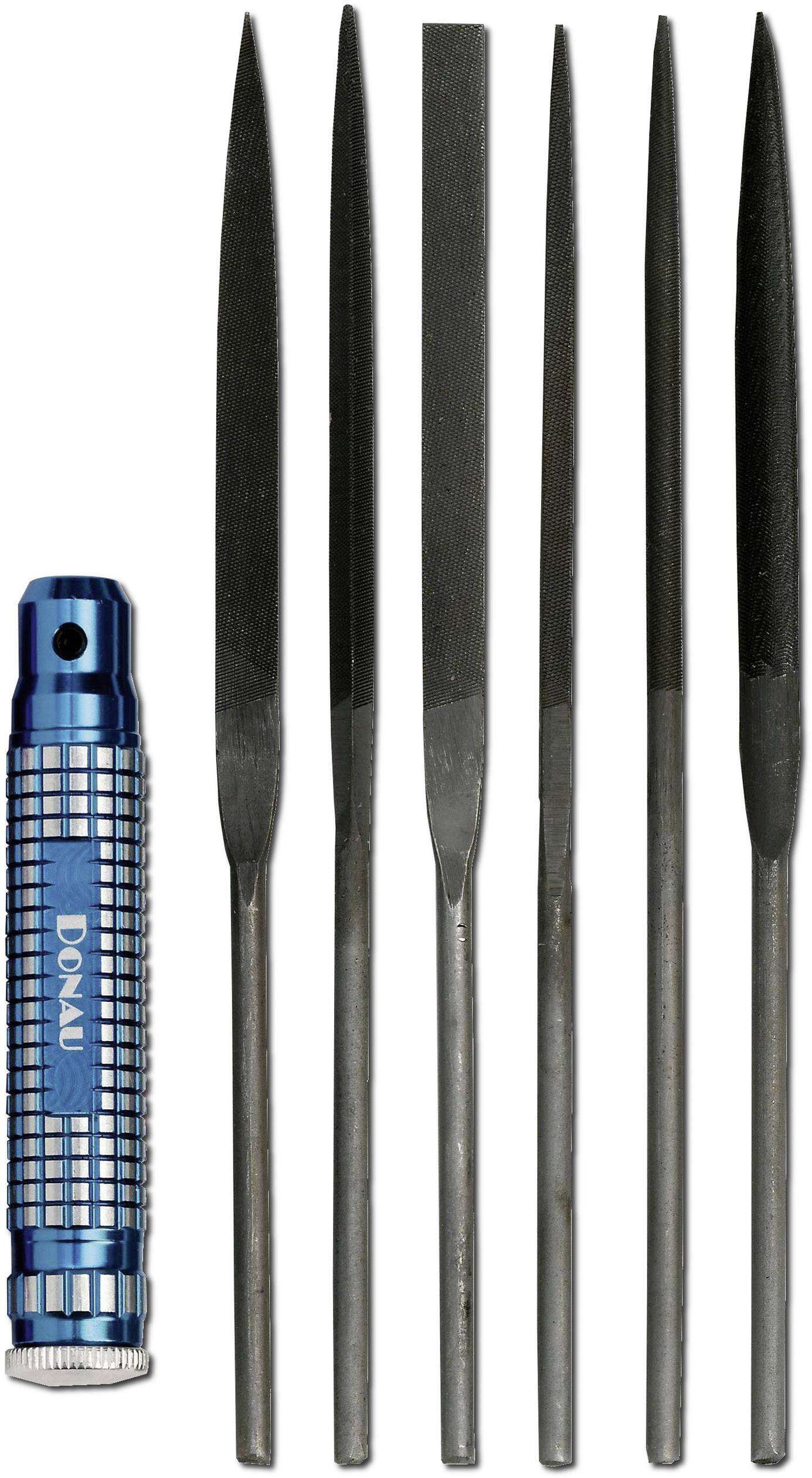 Donau Elektronik M60 Professional Line needle file set 7 pcs with metal holder Length 160 mm 1 pc(s)