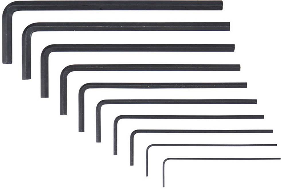 Donau Elektronik Allen Allen key set 0.028 inch, 0.035 inch, 0.05 inch, 1/16 inch, 5/64 inch, 3/32 inch, 7/64 inch, 1/8 inch