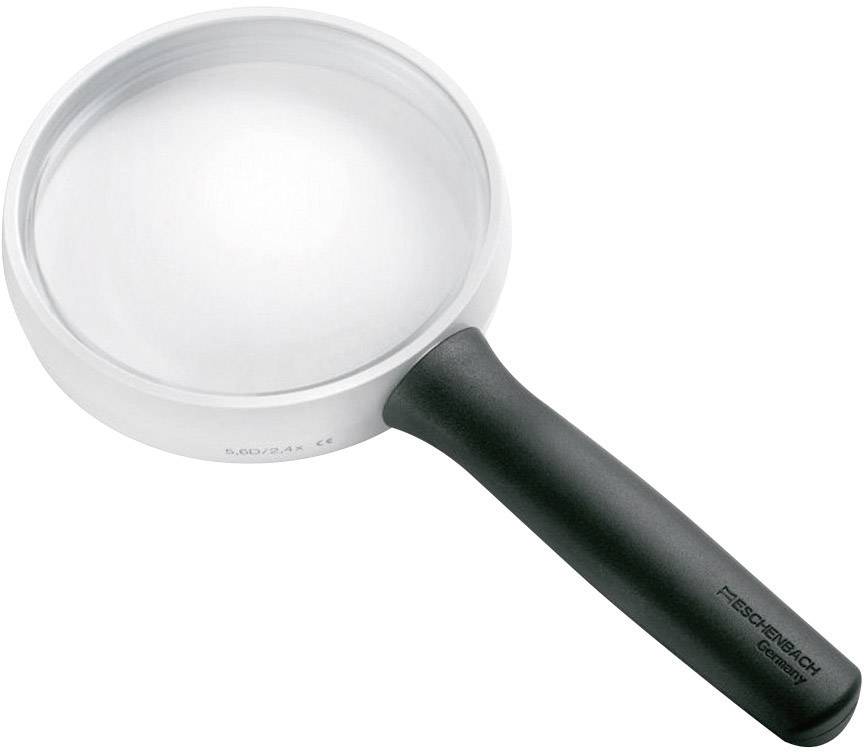 Eschenbach 266885 Handheld magnifier Magnification: 2.4 x Lens size: (Ø) 85 mm Black