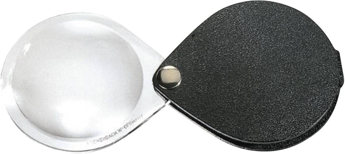 Eschenbach 1740550 Leather folding hand magnifier Magnification: 3.5 x Lens size: (Ø) 50 mm Black