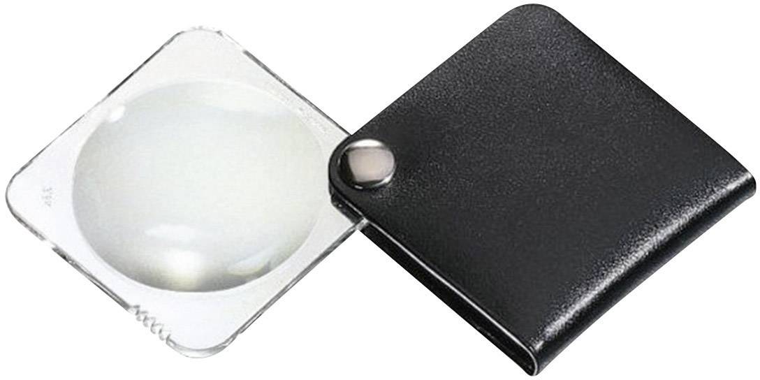 Eschenbach 1752550 Leather folding hand magnifier Magnification: 3.5 x Lens size: (Ø) 50 mm Black
