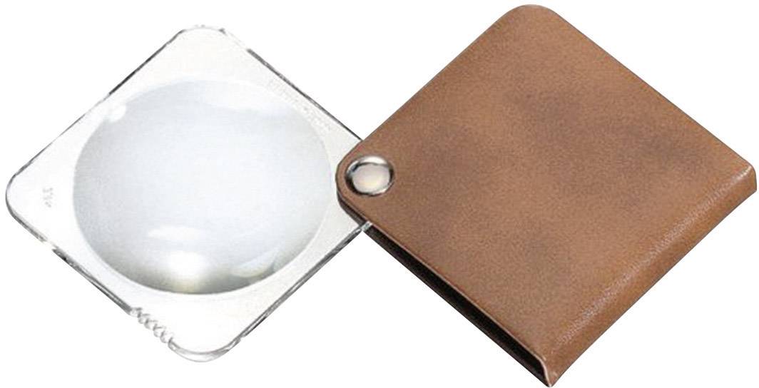 Eschenbach 1752850 Leather folding hand magnifier Magnification: 3.5 x Lens size: (Ø) 50 mm Brown