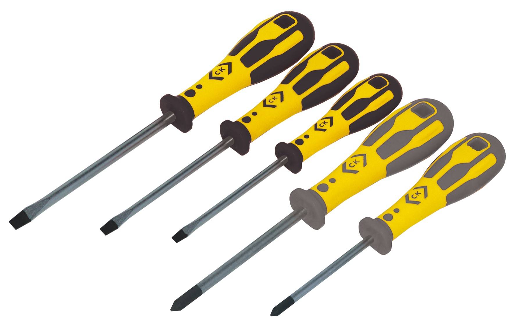 C.K Dextro Workshop Screwdriver set 5-piece Slot, Pozidriv