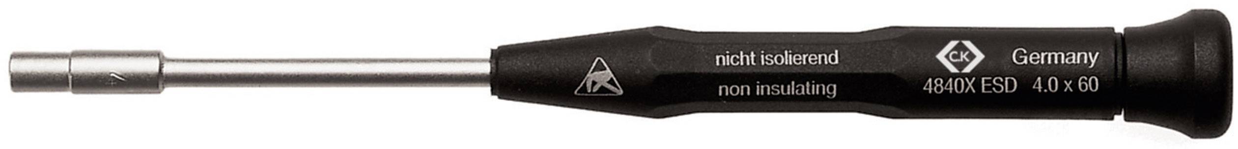 C.K ESD Socket wrench Spanner size (metric): 3.2 mm Blade length: 60 mm