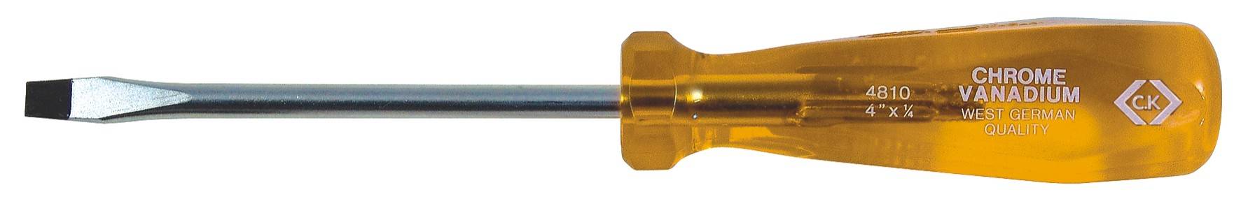 C.K Workshop Slotted screwdriver Blade width: 6 mm Blade length: 100 mm DIN 5264, DIN ISO 2380-2