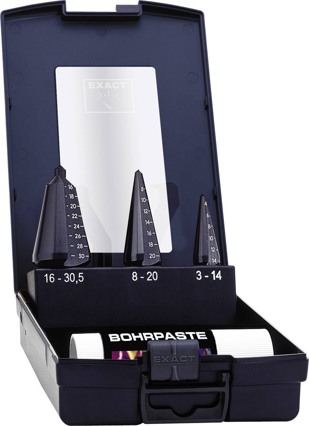 Exact 50118 HSS Quick-helix drill bit set 3-piece TiAIN Triangular shank 1 Set