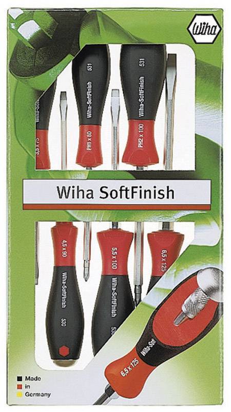Wiha Workshop Screwdriver set 6-piece Slot, Phillips