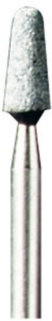 A conical diamond drill bit with a metallic shaft, used for precise dental or craft work.