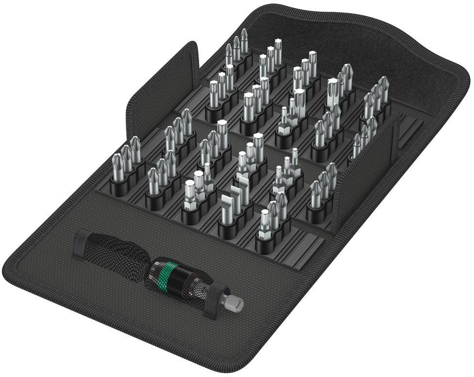 Wera 8600/889-60 TZ Bit-Safe 05057122001 Bit set 61-piece Slot, Phillips, Pozidriv, Allen, Star socket Torsion area