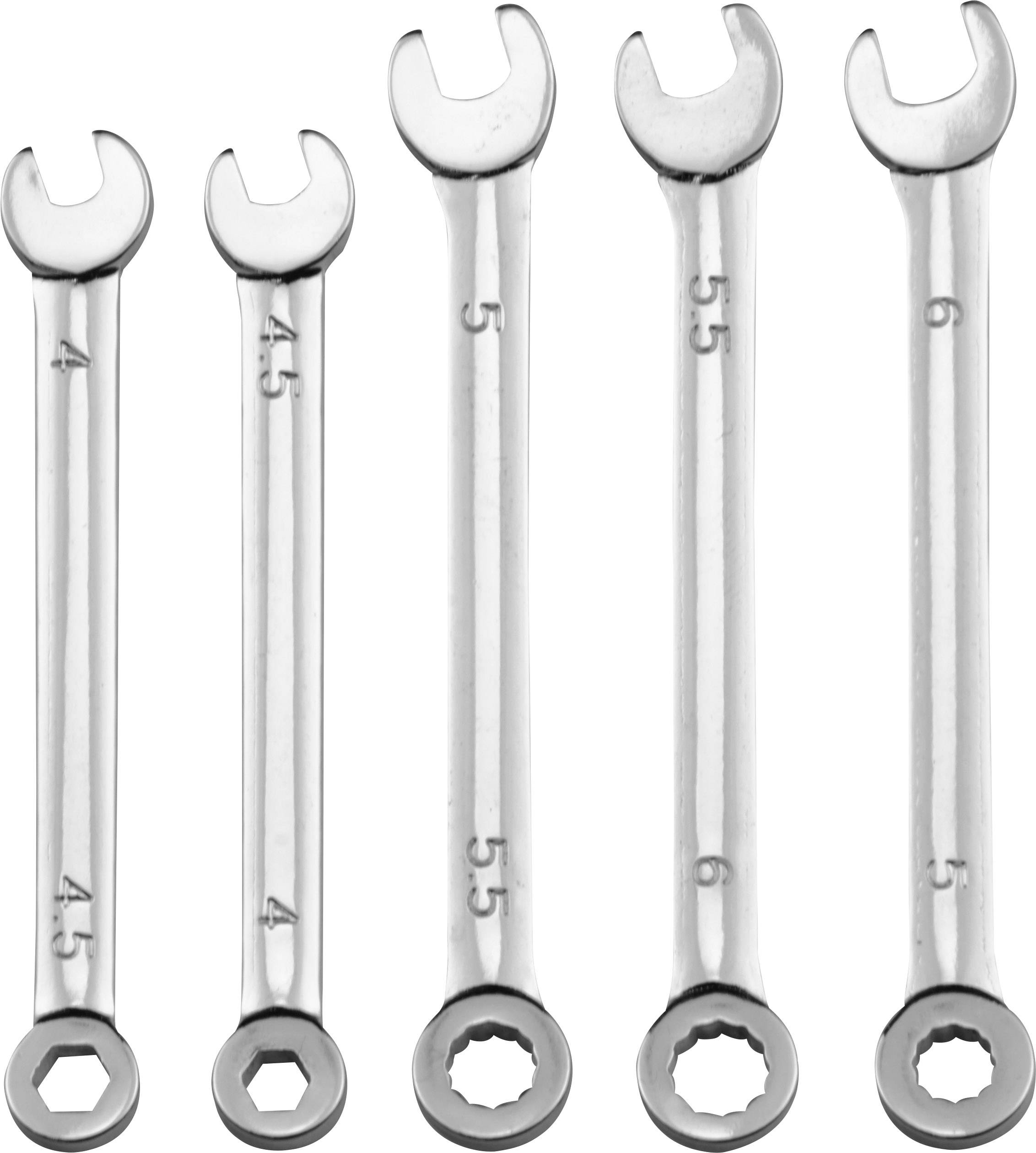 Donau Elektronik 920 Crowfoot wrench set 5-piece Spanner size (metric) 4 - 6 mm