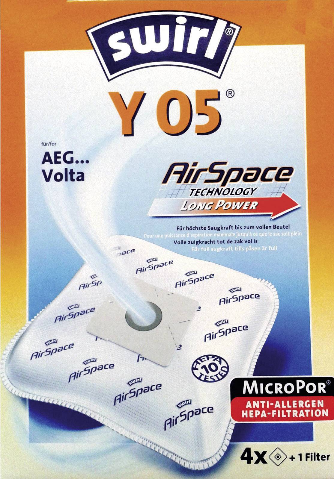 Swirl Y05 AirSpace Vacuum cleaner bag 4 pc(s)
