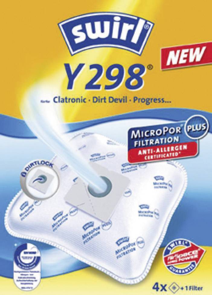 Swirl Y298 MicroPor Vacuum cleaner bag 4 pc(s)