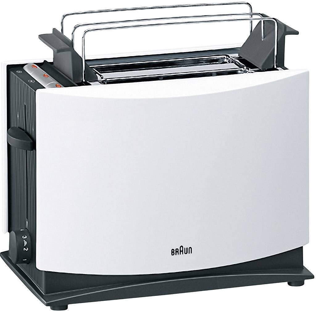 Braun HT450 Toaster with home baking attachment White, Black