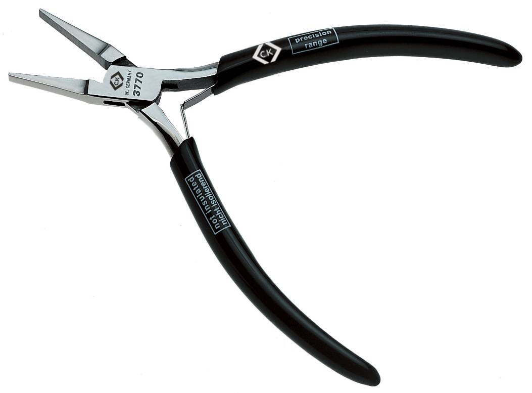 C.K T3770 Electrical & precision engineering Flat nose pliers Straight Carbon steel 120 mm