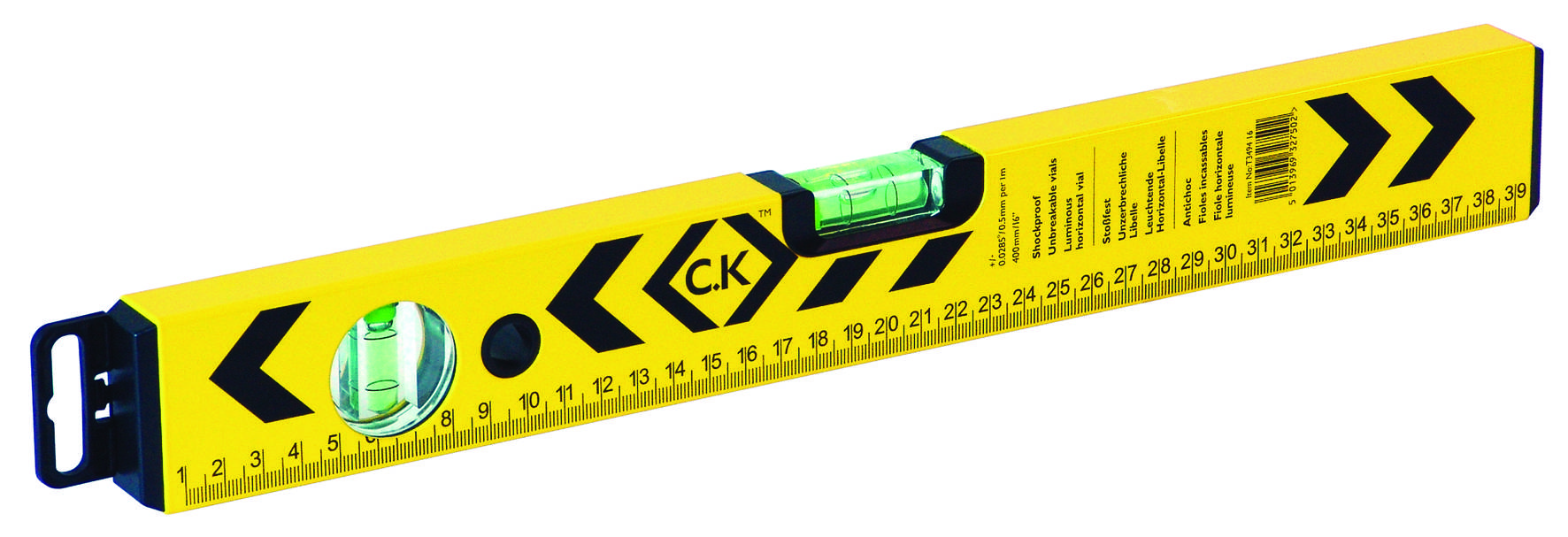 C.K T3494 16 Alu spirit level 40 cm 0.5 mm/m