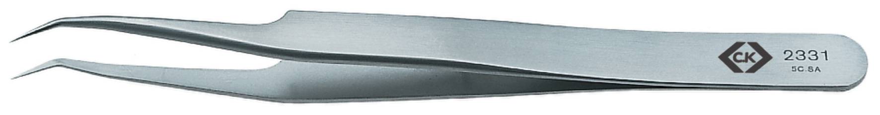 Silver precision tweezers with a sharp point, marked 'CK 3351'. Ideal for delicate work or handling small components.