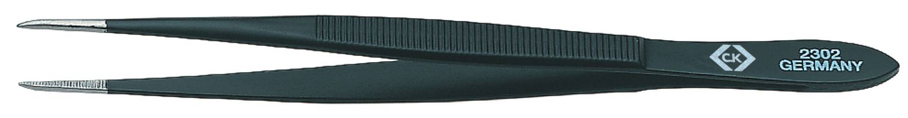 A black tweezers with a fine tip, suitable for precise applications. On the side it says 'Germany 2302'.