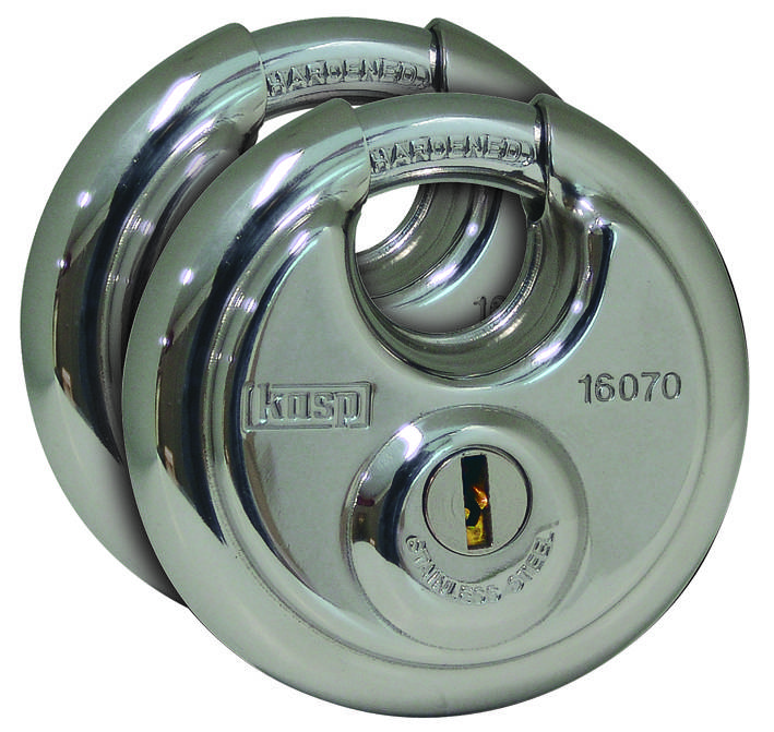 Kasp K16070D2 Padlock keyed-alike Silver Key