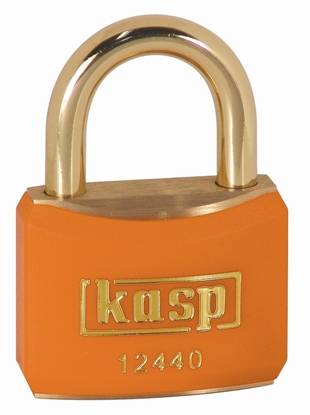 Kasp K12440ORAD Padlock 40 mm keyed to differ Gold yellow Key