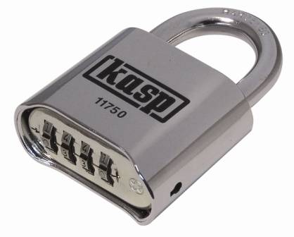 Kasp K11750D Padlock 50 mm Silver Combination
