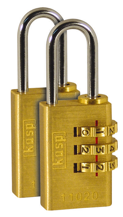 Kasp K11020D2 Padlock Gold yellow Combination